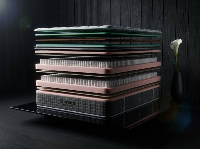 Премиальный матрас Dorson Gros Lit 33 см ручной сборки с двойным пружинным блоком - Виртуоз Сна